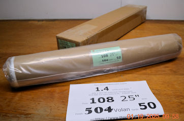 108 25" Volan 50 yard rolls one packed one almos