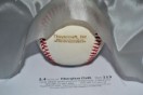 Style 113, 2.4 oz/sq yd fiberglass cloth shaped around thayercraft baseball