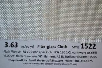 1.7 oz Style 5124 Kevlar Fabric - Fiberglass Cloth Supply and Education