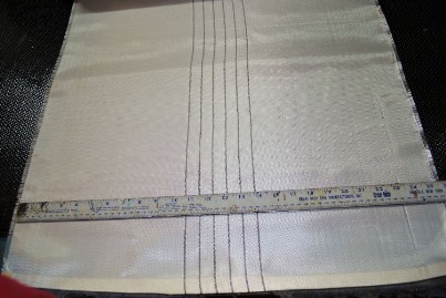 1525-25-Carbon Strips Fiberglass cloth