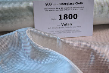 Photo 3, 9.8 oz/sq yd fiberglass cloth style 1800 fiberglass cloth loose