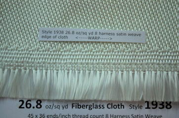 Style 1938 fiberglass cloth edge from Thayercraft Inc