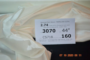 photo of the tight weave 2.74 ounce fiberglass cloth 3070