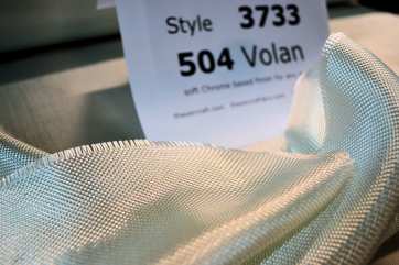 photo of 3733 volan finish fiberglass cloth loose roll on table with id sheet