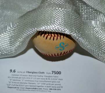 7500 504 Volan folded back on baseball from Thayercraft
